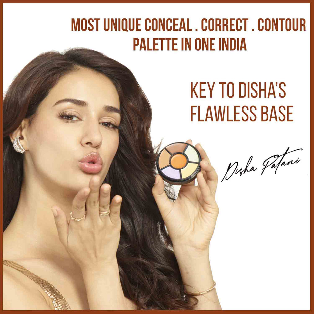 INSIGHT Pro Concealer Palette â€“ Shade Concealer | Makeup Wheel for Face | Satinâ€“Matte Finish | 3-in-1 Conceal, Contour & Correct | Waterproof | Full Coverage | 15gm