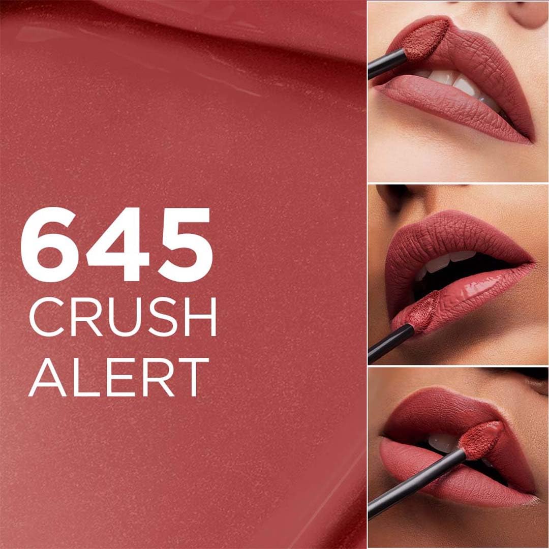 Lâ€™Oreal Paris Infallible Matte Resistance Liquid Lipstick- 645 Crush Alert, 5ml