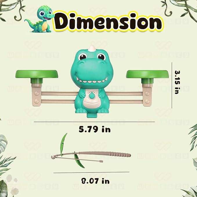 Wembley 2 In 1 Dino Balancing Toy For Kids Learning Activity Toy Multicolor