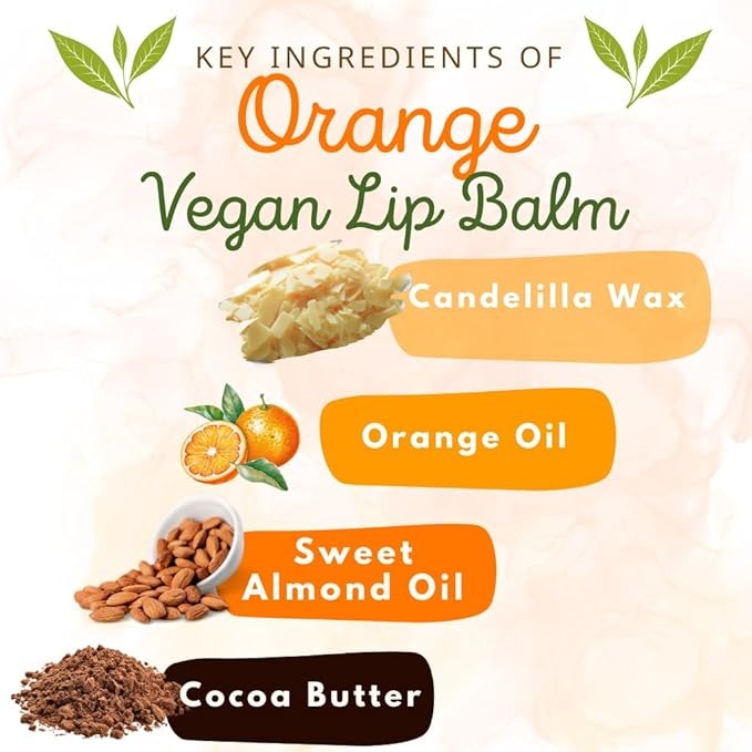 Nox Detox Orange Vegan Lip Balm - 5 gms