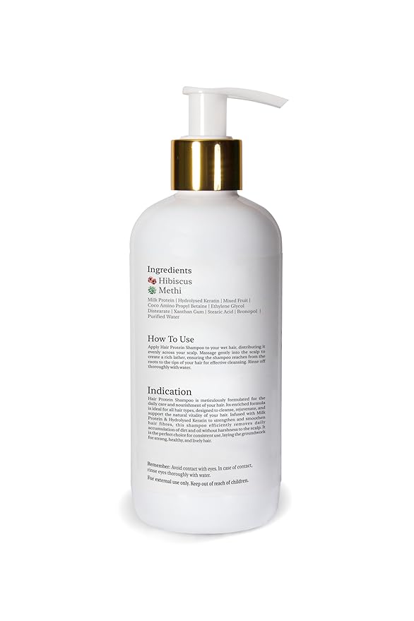 Arish Bio-natural Milk and Keratin Hair Protein Shampoo - 300 Ml