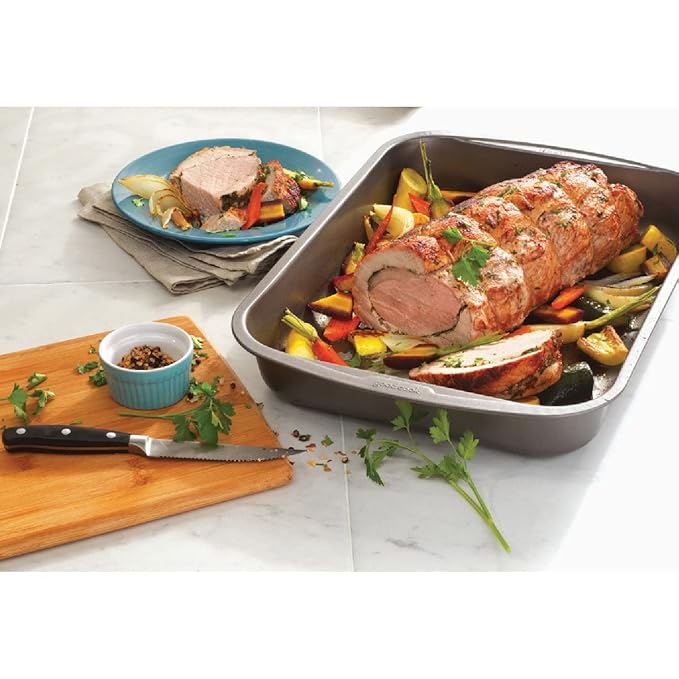 Good Cook 11.5 Inch x 15.5 Inch Roast Pan (Black)