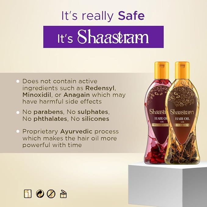 Shaastram Lavender and Argan Herbal Hair Oil - 180 ml