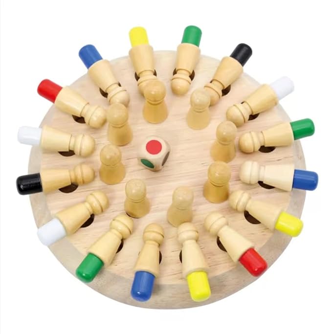 Kidology Wooden Memory Match Stick Chess Game Color Memory Chess