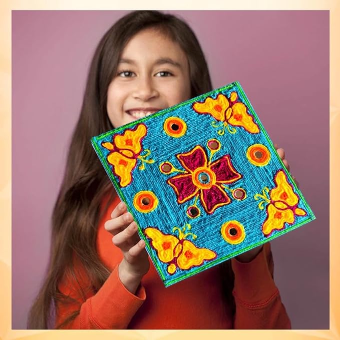 Solobolo String Art Kit With Pre-marked Canvas Art Board | Art and Craft Kit for Kids