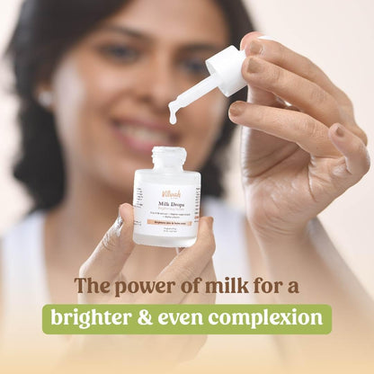 Vilvah Store Milk Drops Brightening Serum - 20 ml (Pack of 2)