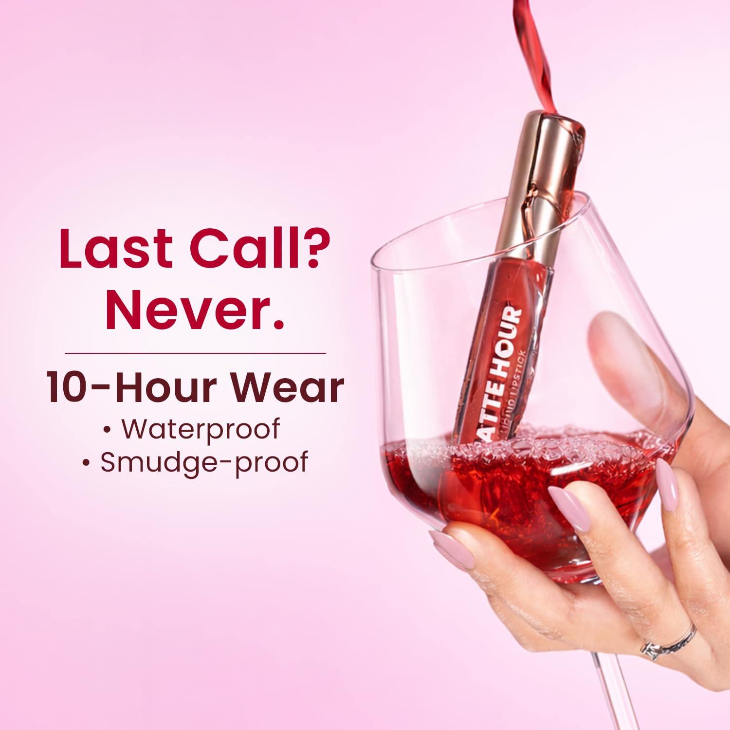 Swiss Beauty Matte Hour Liquid Lipstick | Non-Transfer Formula | Highly Pigmented | Up To 10-Hour Wear | Waterproof & Smudge-Proof | Enriched with Vitamin | Shade-3. Bare Cosmo, 4.2ml