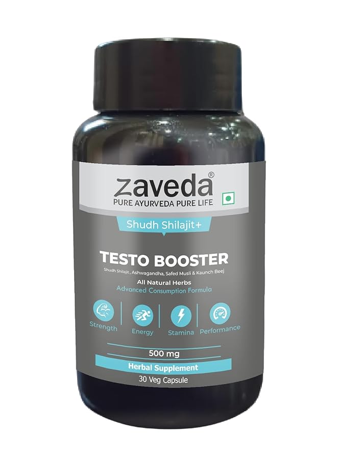 Zaveda Testo booster Shilajit,Ashwagandha - 30