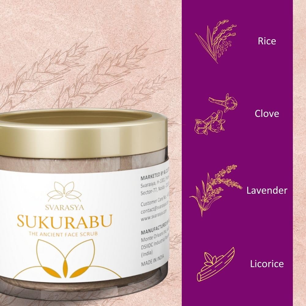 Svarasya Sukurabu - The Ancient Japanese Face Scrub - 100 gms