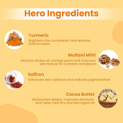 Earthraga Ubtan Turmeric Face Mask Deep Cleansing - 100 gms