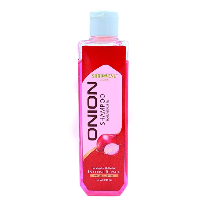 Shri Venu Onion Shampoo for Damaged & Weak Hair - 200 ml