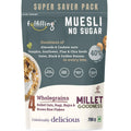 Fulfilling Muesli Sugar free - Pumpkin, Flax & Chia seeds, Dry fruit & Nuts - Rolled Oats + Millet flakes | No added Sugar snack | Gluten free Healthy Breakfast 700g
