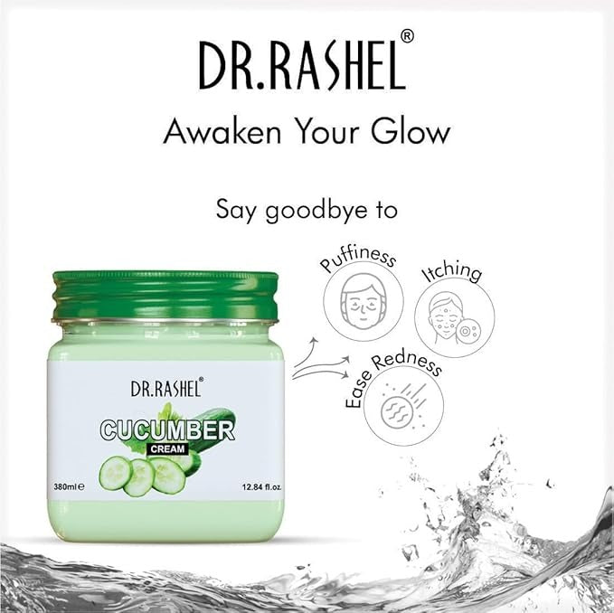 Dr.Rashel Cucumber Face And Body Cream For Women and Men - 380 ml