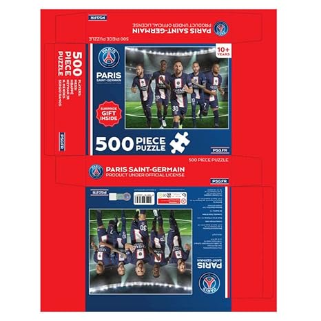 Popcorn Games & Puzzles Games Premiership Soccer Paris Saint Germain 500 Zigsaw 10+ Messi Neymar