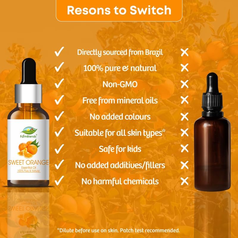 Farm Blends Sweet Orange Essential Oil - 15 ml