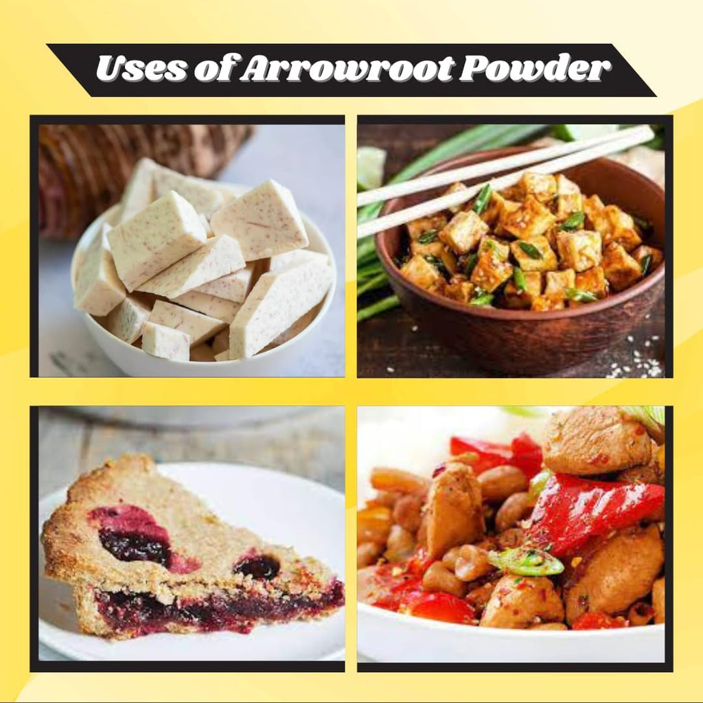 Namo Organics - Arrowroot Powder 400gm, Natural Thickener, Gluten-Free, Dairy-Free, Non-GMO, arrow root | ararot powder
