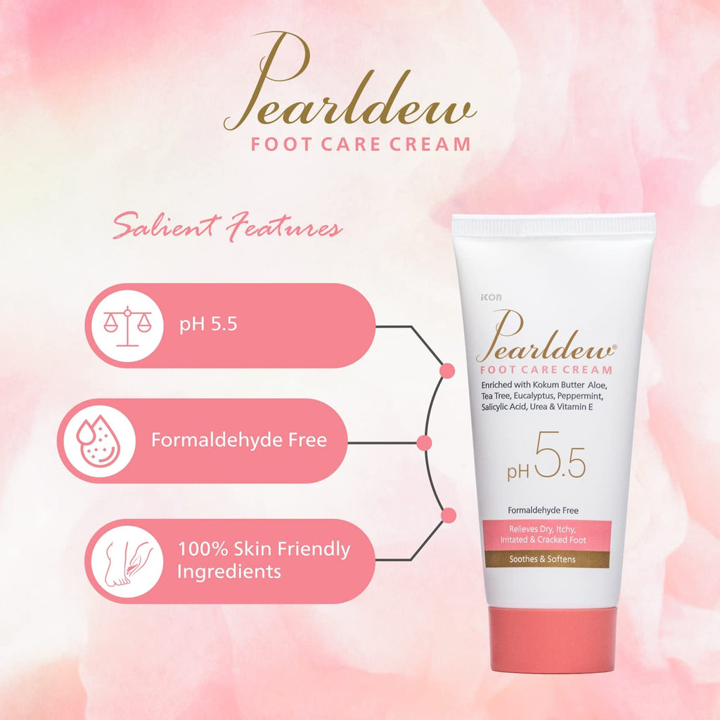 Pearldew Foot Care Cream - 60 Gms | Pack of 4