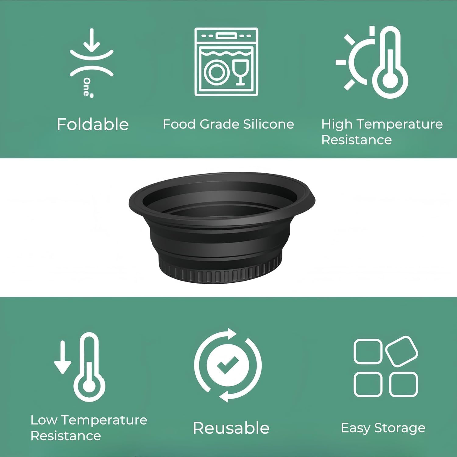 LUMONY Ice Face Bowl Silicone Face Ice Bowl For Ice With Built-In Ice Tray Collapsible Face Tub For Ice Bath, Facial Ice Plunge Bowl Ice Water Facials at Home Women & Men