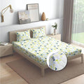 Wakefit Bedsheet For King Size Bedsheet King Size Bed Cotton 2 Pillow Covers Elastic Fitted Sheet Maze Multicolor