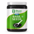 Bhumi Organic Basil Seeds 500g | Sabja Seeds, Beat the Summer Heat, High Fibre, Omega 3