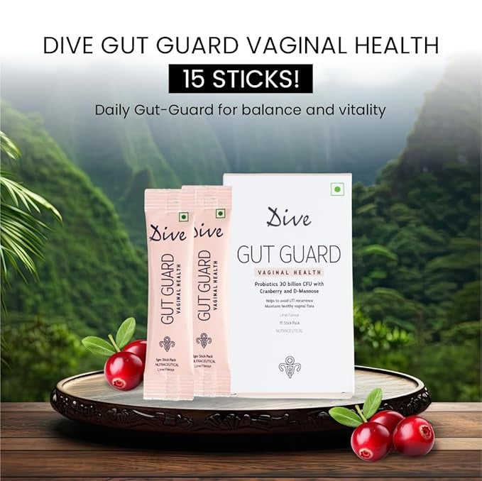 Dive Gut Guard Vaginal Health Probiotic Supplement - 15 Sticks