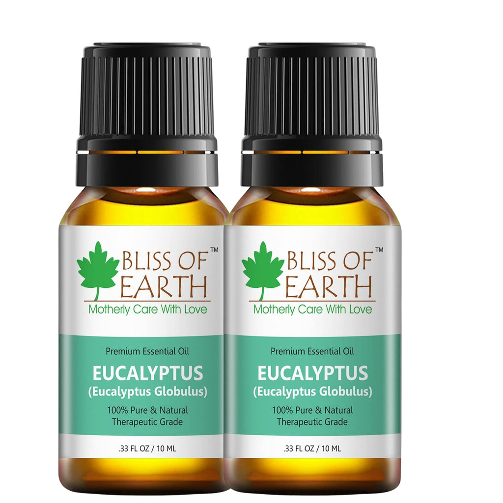 Bliss Of Earth Premium Eucalyptus Essential Oil - 10 ml Each (Pack of 2)