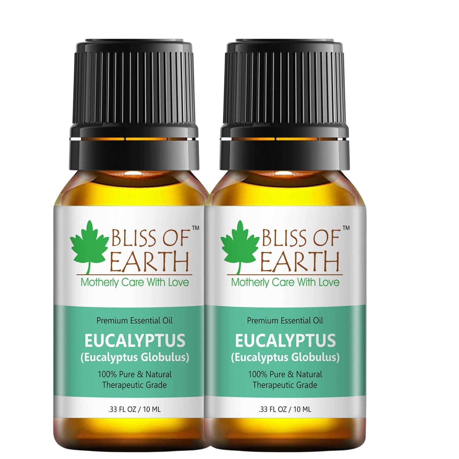 Bliss Of Earth Premium Eucalyptus Essential Oil - 10 ml Each (Pack of 2)