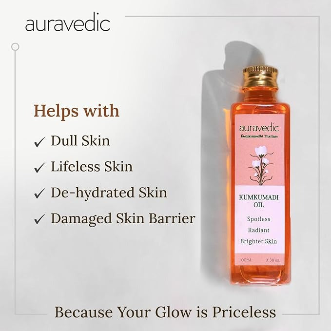 Auravedic Kumkumadi Tailam Oil For Face - 100 ml (Pack of 2)