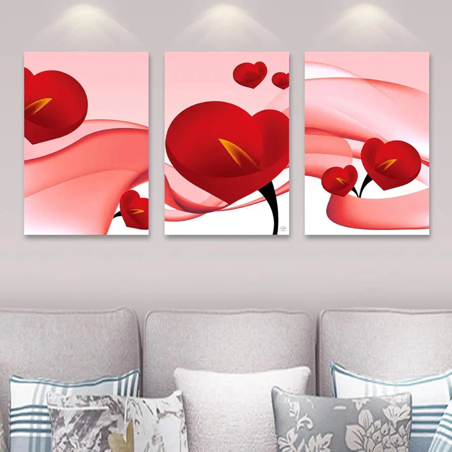 Rangoli MDF 3 Pcs Wall Poster 12x18 Inch Decorative Wall Art P-4 Design-6