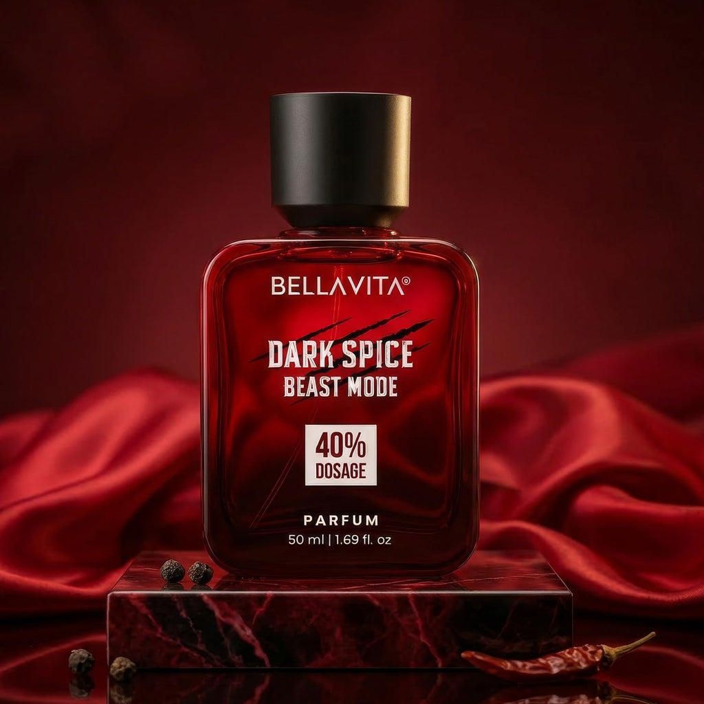 BELLAVITA Dark Spice Parfum 50ml | Perfume for Man |Beast Mode | 40% Oil Concentration | Spicy & Musky Scent | Premium Perfume for Men