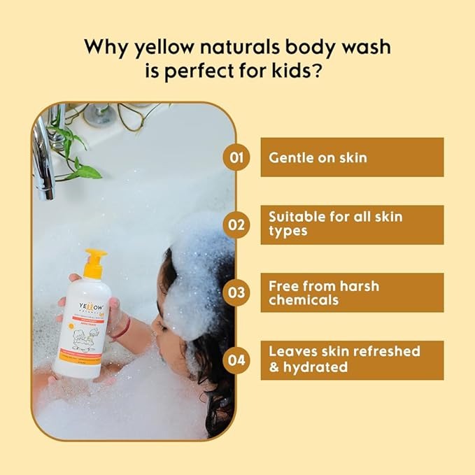 Yellow Naturals Body Wash for Kids - 275 ml