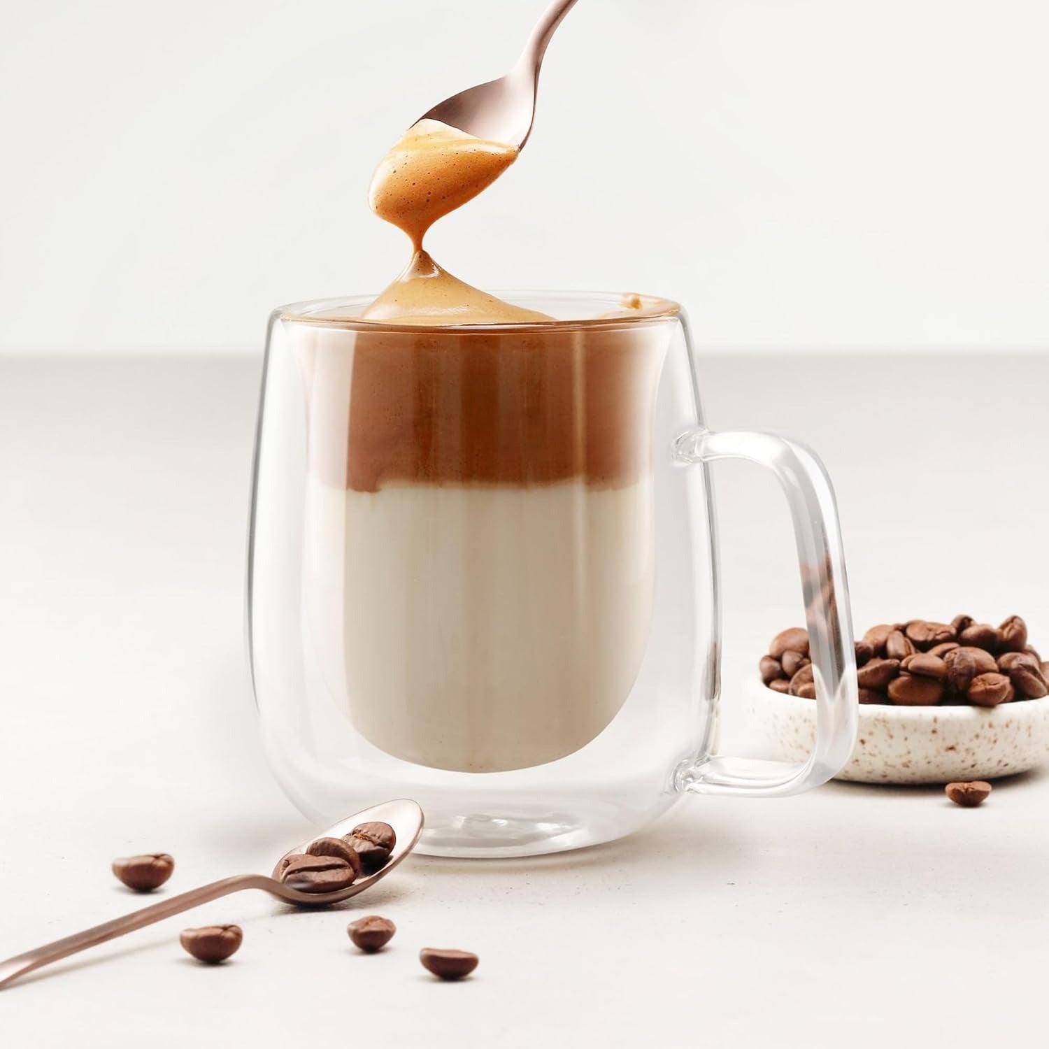 Milton Double Wall Tea Coffee Glass Mug