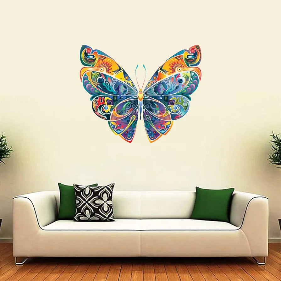 Rangoli White Glossy Vinyl Wall Sticker Premium Self-Adhesive Waterproof Parent-14 Design-8