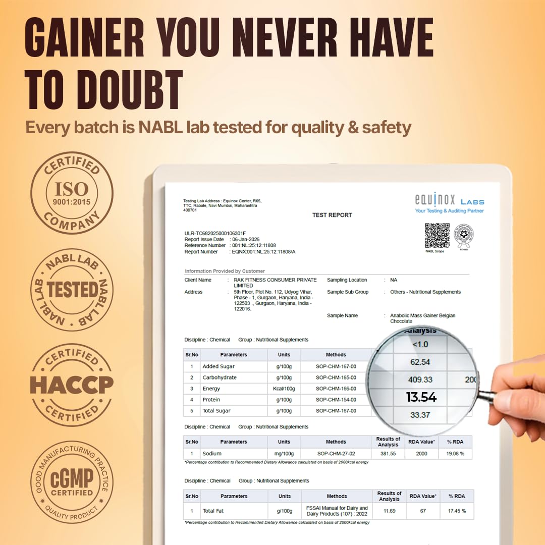 BeastLife High Protein Mass/Weight Gainer | 1 KG | Belgian Chocolate | NABL LAB Tested | For Muscle Gain & Fast Growth | Cereal-Based Formula, No Maltodextrin | India's #1 Cereal Based Bulk Gainer