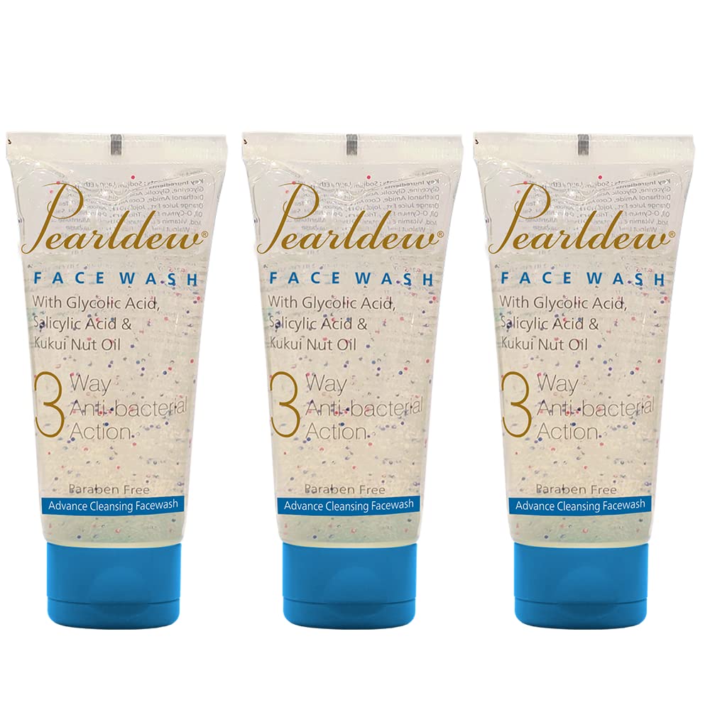 Pearldew 3 Way Antibacterial Face Wash - 100 Ml | Pack of 3