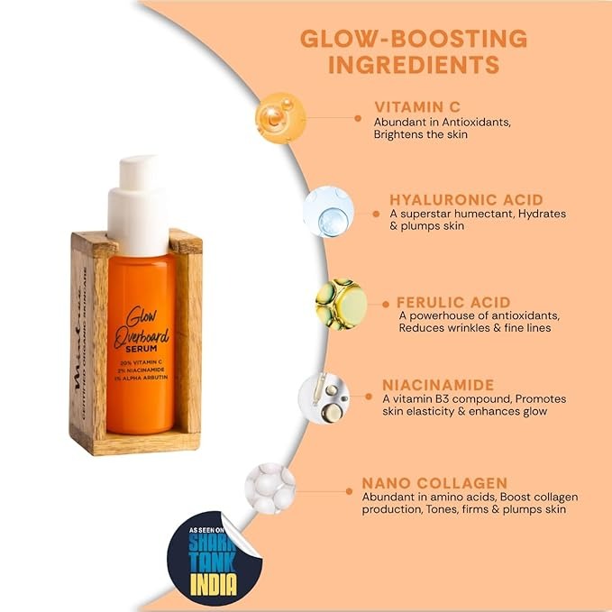 Mintree Certified Organic & Vegan Unisex 20% Vitamin C Glow Face Serum - 30 ml