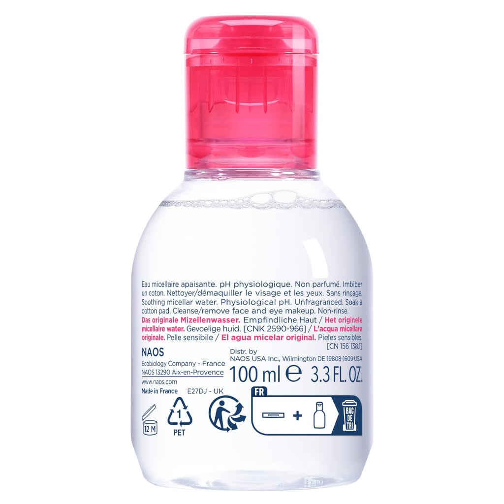 Bioderma Sensibio H2O Daily Soothing Cleanser, Make up Pollution & Impurities Remover Face Eyes Sensitive skin, 100ml