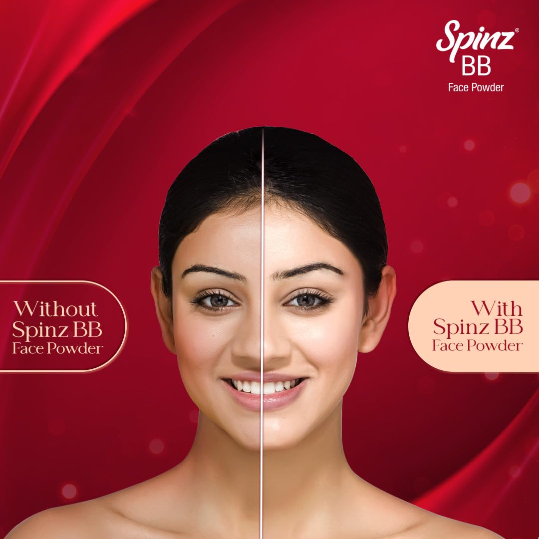 Spinz BB Brightening & Beauty Face Talc for Instant Brightness | Lasts 2X Longer, Covers Dark Spots and Blemishes, Gives Soft and Smooth Skin (Natural Beige) â€“ 70 gm