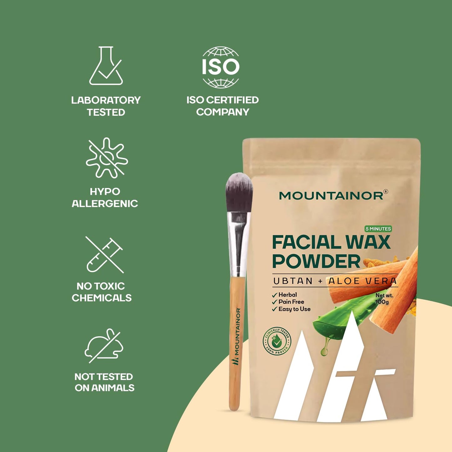Mountainor Facial Hair Removal Wax Powder