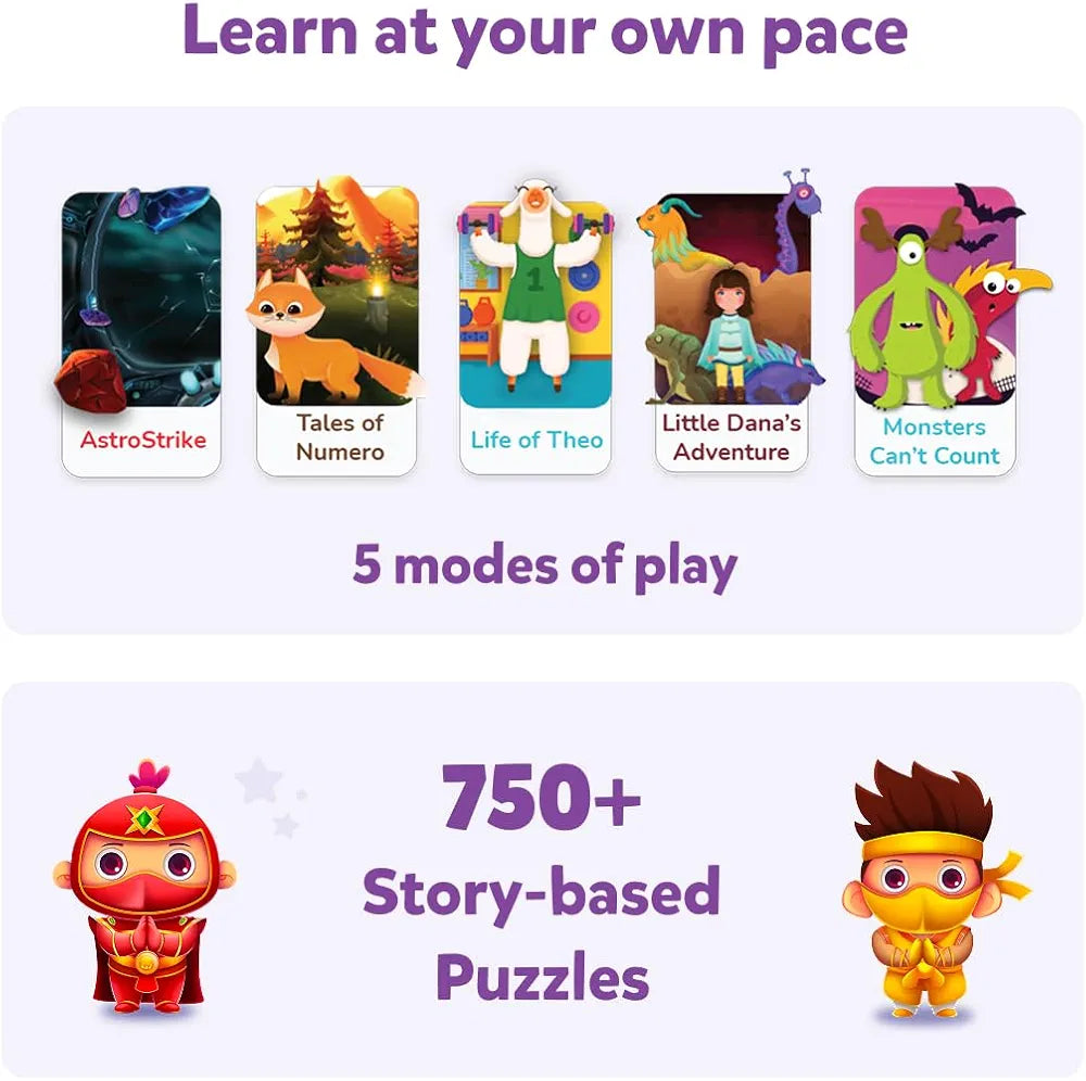 PlayShifu Math Games for Kids Plugo Count Tech-Powered Educational STEM Toy with Numbers & Operators Fun Math Kit for Boys & Girls Ages 4–10 Learning Gift for Children