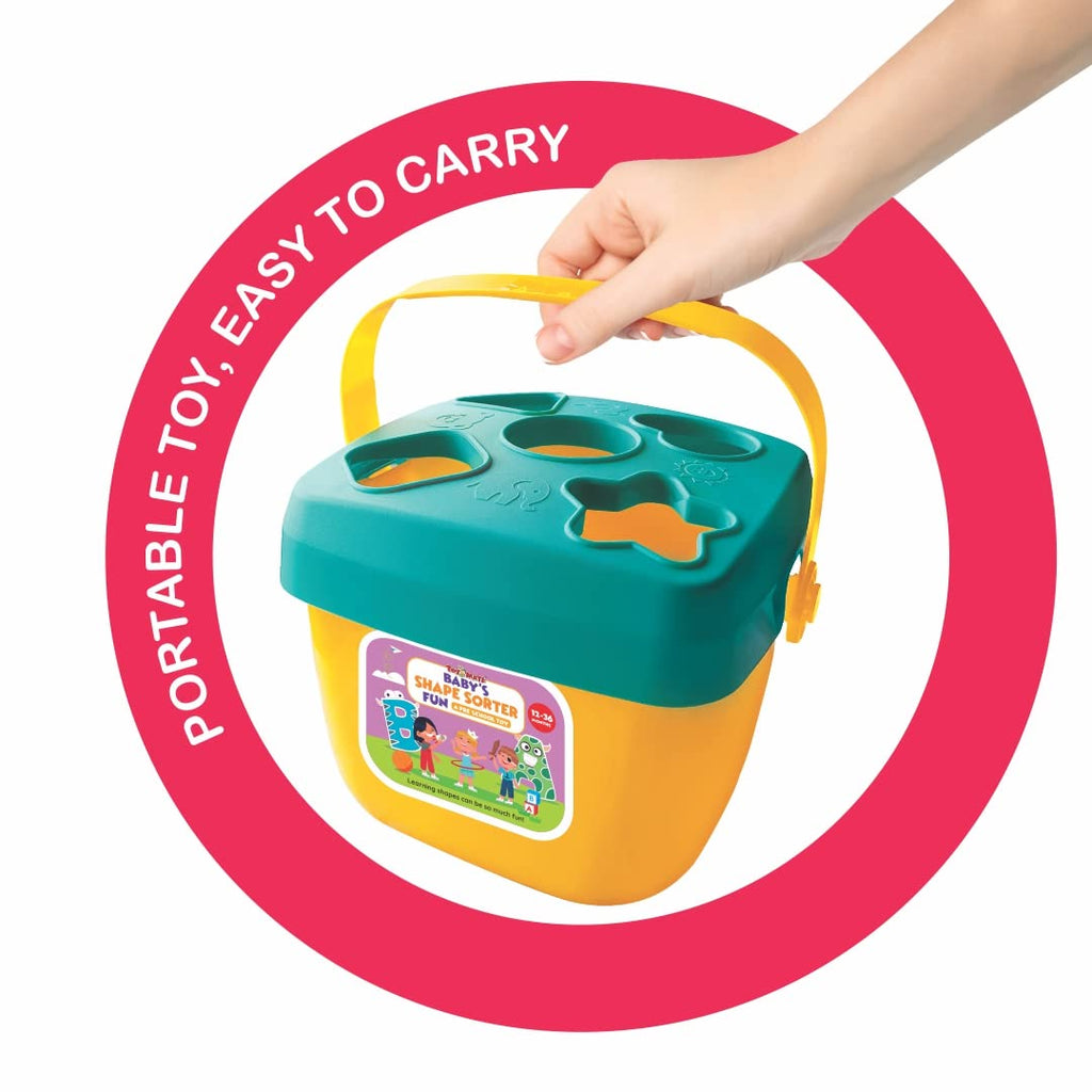 Toymate Cuppy Shappy 3-in-1 Stacking Cups & Shape Sorter Toy
