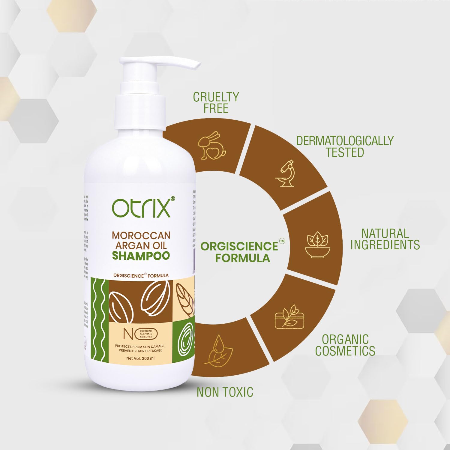 Otrix Moroccan Argan Oil Shampoo - 300 ml