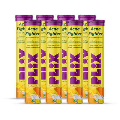PLIX The Plant Fix Acne Fighter Effervescent Tablets - Mango -15 tabs