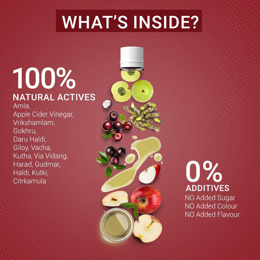 SESA Ayurvedic Activslim Juice 1 Lt Helps in Weight Management Made with Apple Cider Vinegar Healthy Diet Drink Active Slim, No added Sugar, Colour or Flavour (1 Lt)