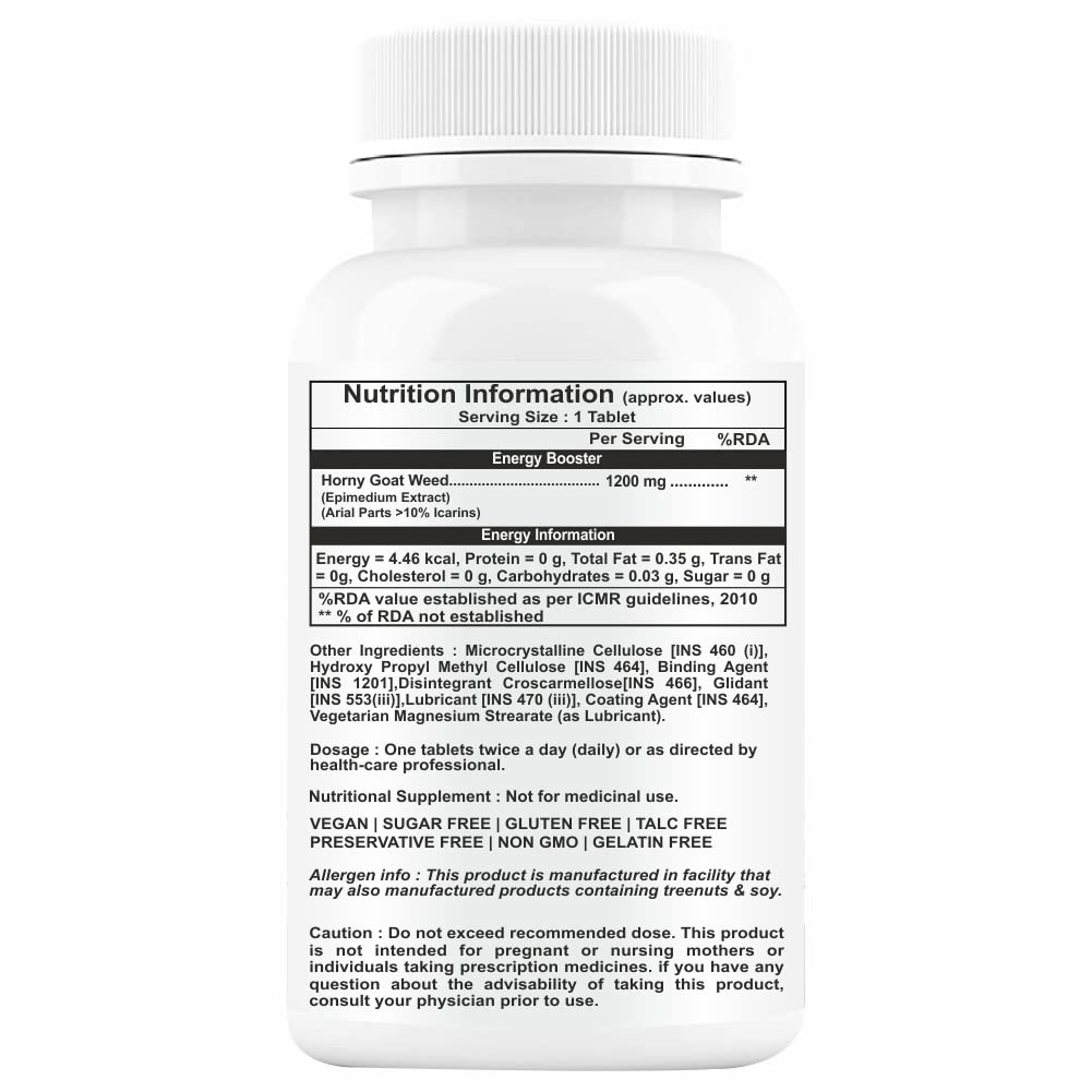 Propeptides Horny Goat Weed Extract 1200mg Tablets - 60 Tabs