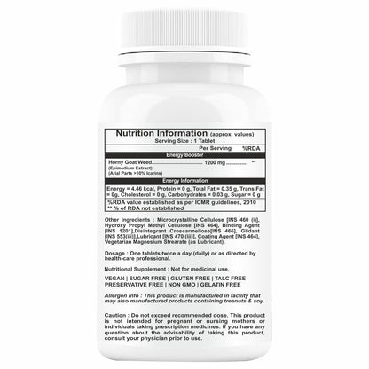 Propeptides Horny Goat Weed Extract 1200mg Tablets - 60 Tabs