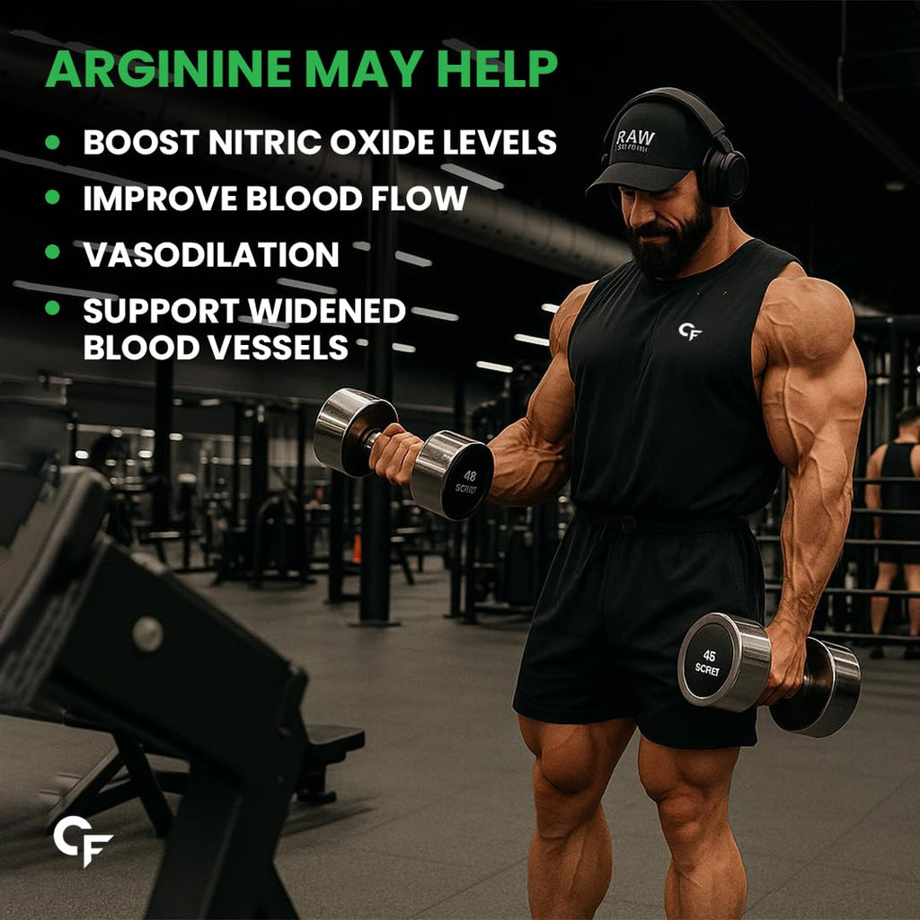 Carbamide Forte L-Arginine, Creatine 1000mg Supplement for Adults Per Serving -Veg Capsules 120 Count