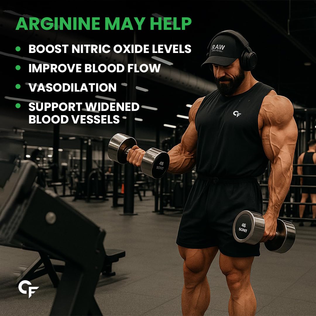 Carbamide Forte L-Arginine, Creatine 1000mg Supplement for Adults Per Serving -Veg Capsules 120 Count