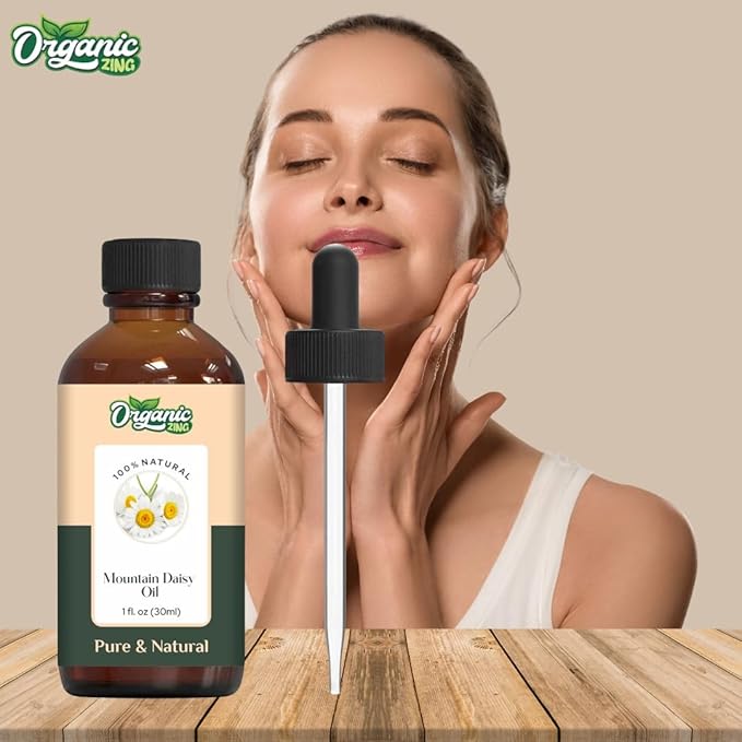 Organic Zing Mountain Daisy (Celmisia Semicordata) Oil | Essential Oil for Aroma, Diffusers and Skincare - 30 Ml