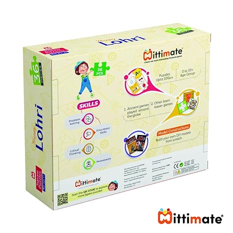 Mittimate Lohri Jigsaw Puzzle Game for Kids Age 4 to 6 Old 36 Pieces Puzzle Toy